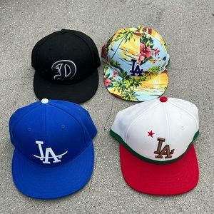 Lot of Dodger Hats